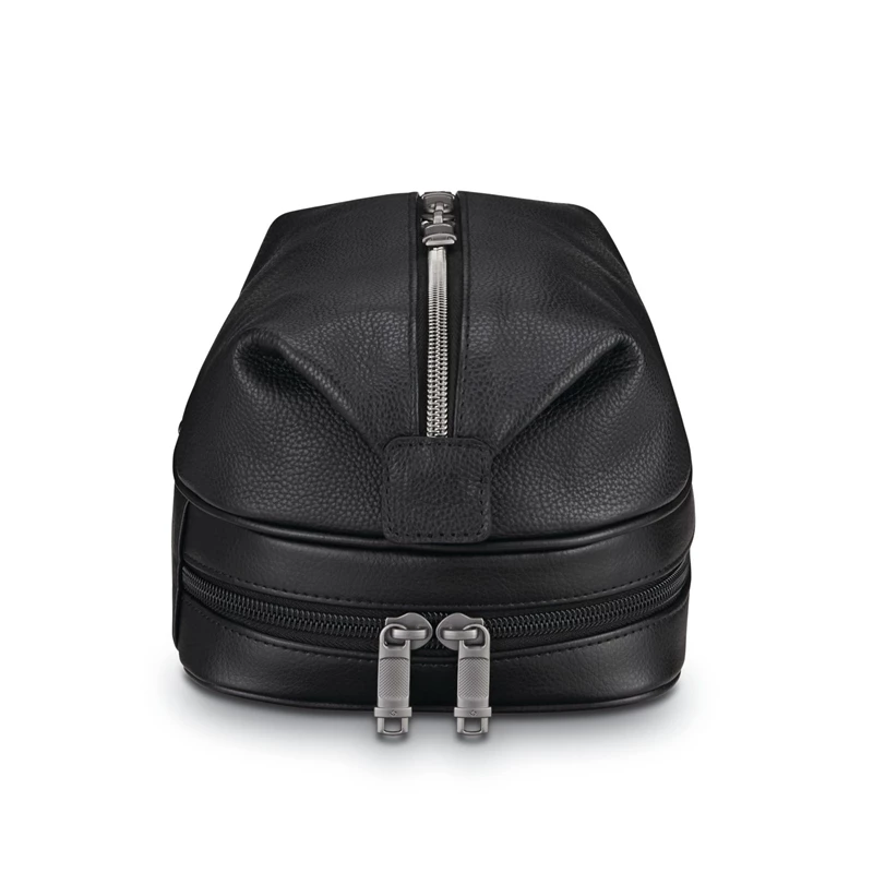 Samsonite Klassische Leder Zip Bottom Travel Kit Toilettenartikel & Kosmetiksets Schwarz | DE5476903