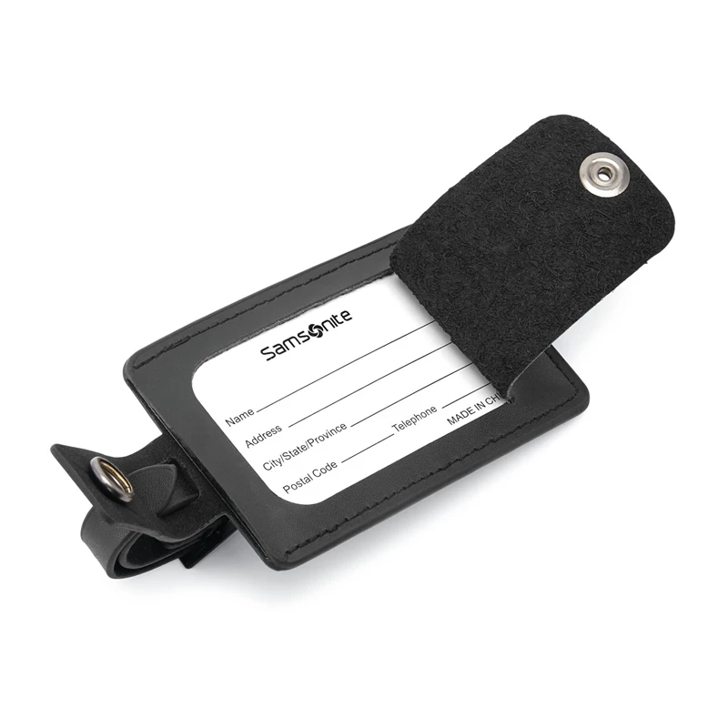 Samsonite Leder ID Tags (Set of 2) Koffer Schwarz | DE8079625