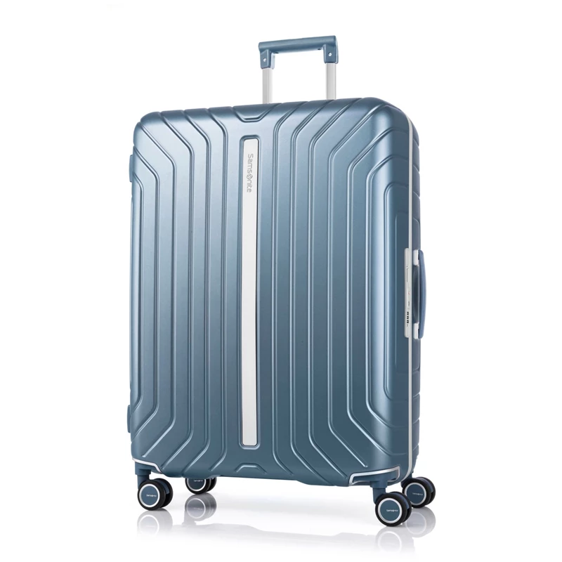 Samsonite Lite-Frame Checked Spinner Reisegepäck Blau | DE0749231