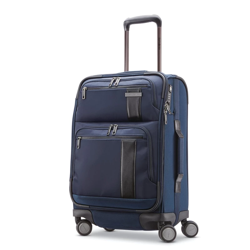 Samsonite NuRoad Carry-On Spinner Handgepäck Koffer Navy/Gunmetal | DE3718946