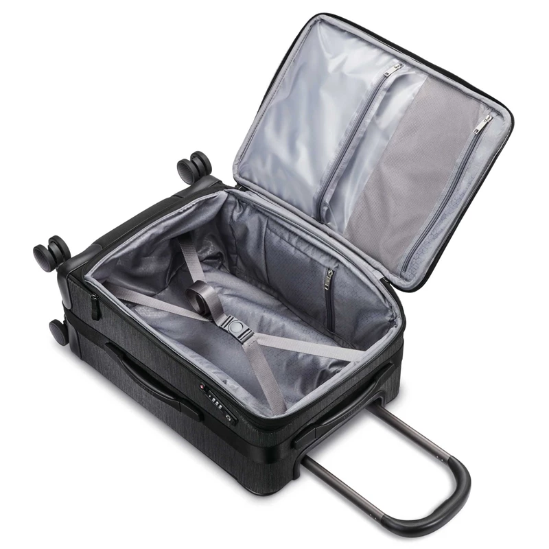 Samsonite SXK Carry-On Expandable Spinner Weichgepäck Black/Silver | DE1842506