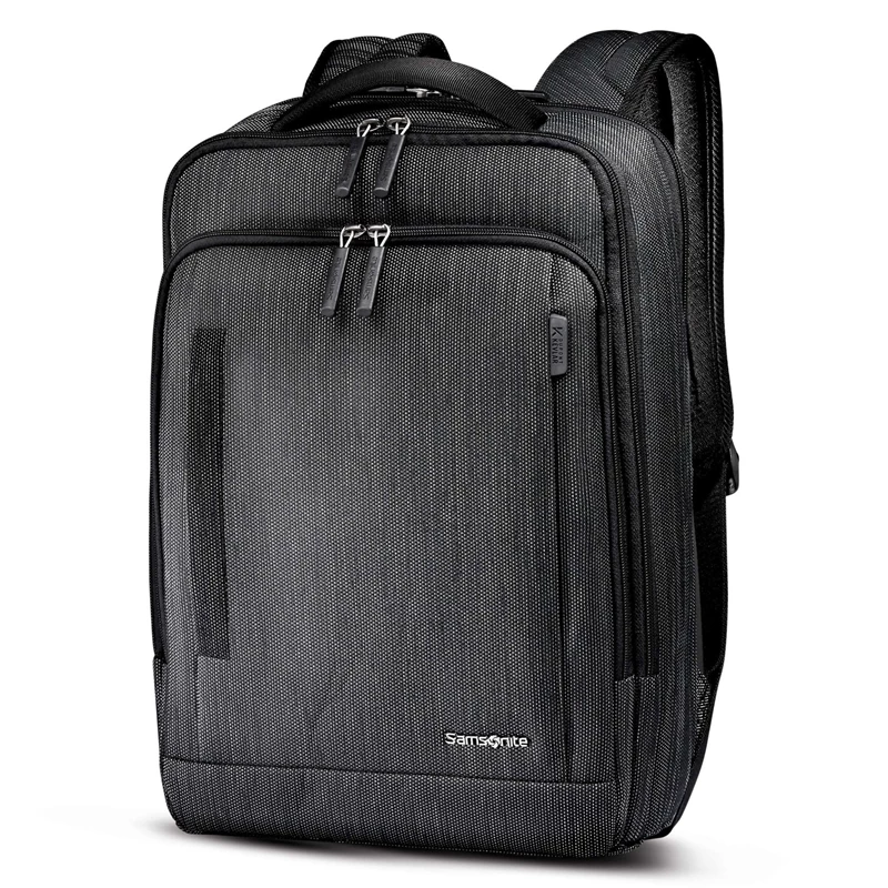 Samsonite SXK Slim Backpack Laptop Rucksack Black/Silver | DE7950324