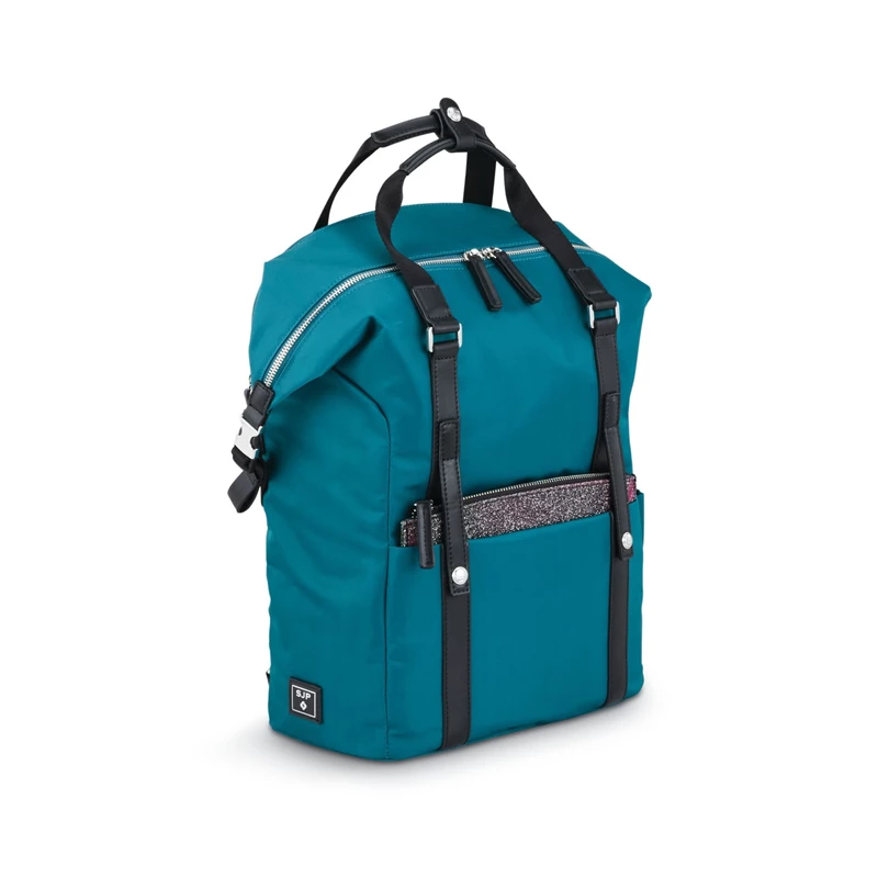 Samsonite Samsonite & Sarah Jessica Parker: The Carried Away Convertible Laptop Rucksack Teal/Black Glitter Glow | DE0752948