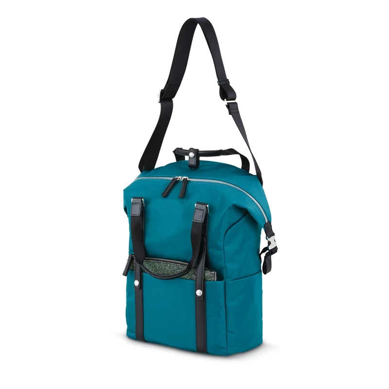 Samsonite Samsonite & Sarah Jessica Parker: The Carried Away Convertible Laptop Rucksack Teal/Black Glitter Glow | DE0752948