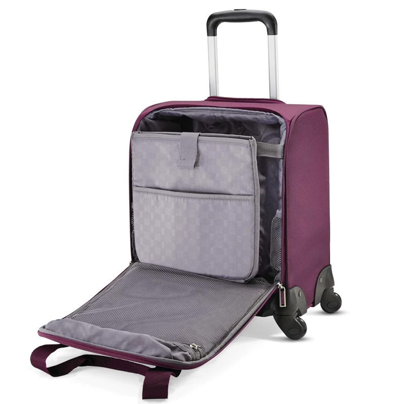 Samsonite Spinner Underseater with USB Port Handgepäck Koffer Lila | DE2419506