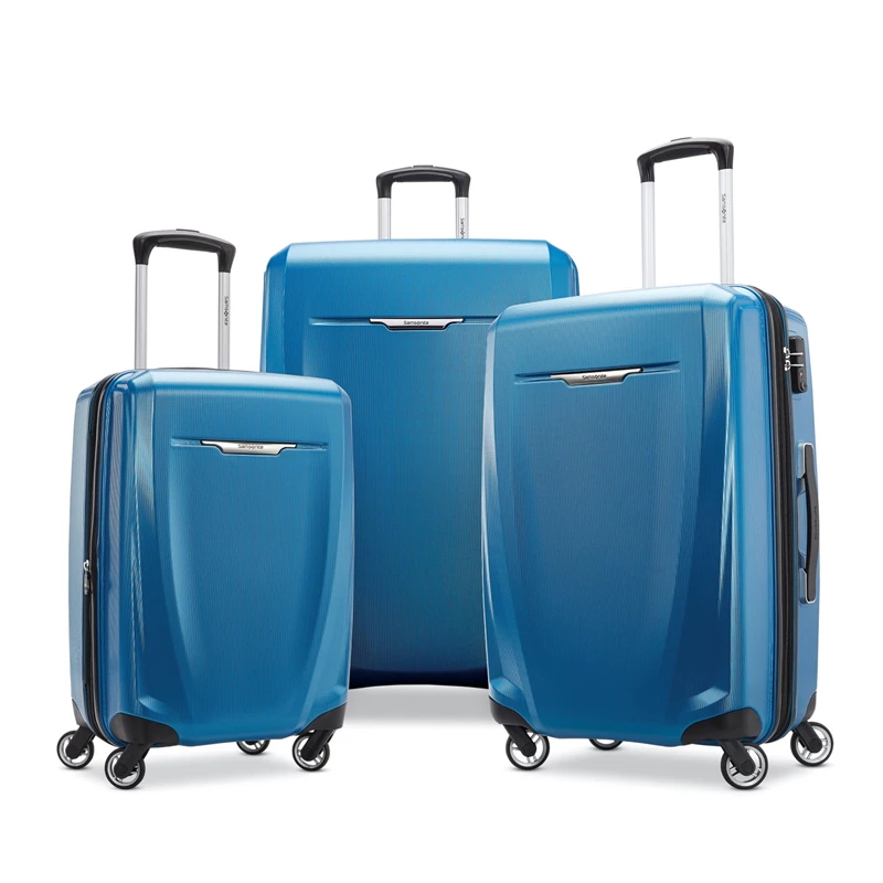 Samsonite Winfield 3 DLX 3 Piece Set Koffersets Blue/Navy | DE2981634