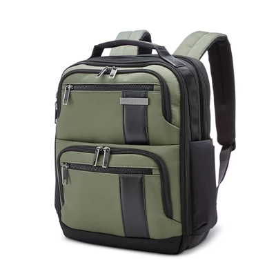 Samsonite NuRoad 14.1" Backpack Laptop Rucksack Forest Green/Gunmetal | DE4217065