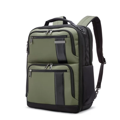 Samsonite NuRoad 17.3" Convertible Backpack Laptop Rucksack Forest Green/Gunmetal | DE4526871