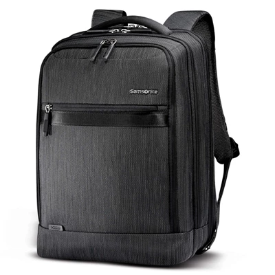 Samsonite SXK Prime Expandable Backpack Laptop Rucksack Black/Silver | DE9627841